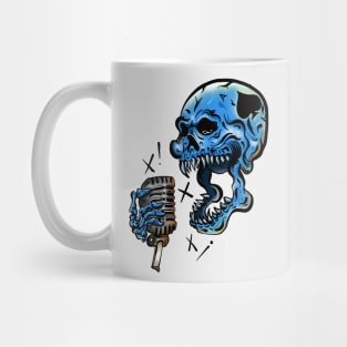 Screaming Spades Skull Mug